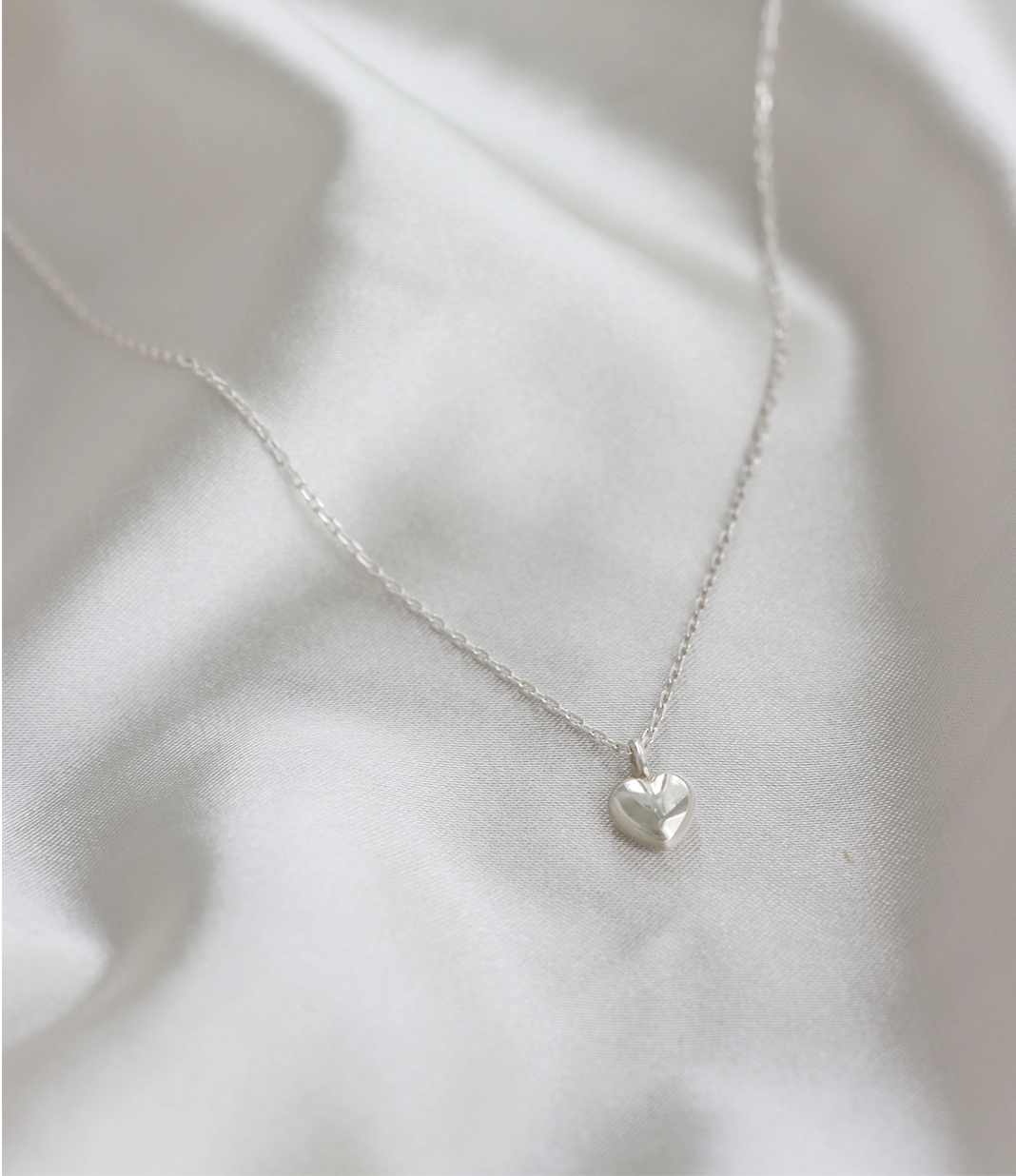 Small Silver Heart Necklace Pendant